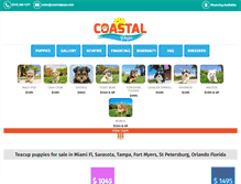 Tablet Screenshot of coastalpups.com